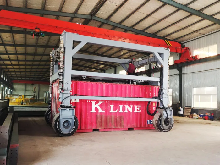 Ruiding equipment illustrating container handling for industrial yards