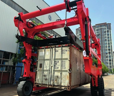 Ruiding equipment illustrating electric straddle carrier selection: battery, charging and duty